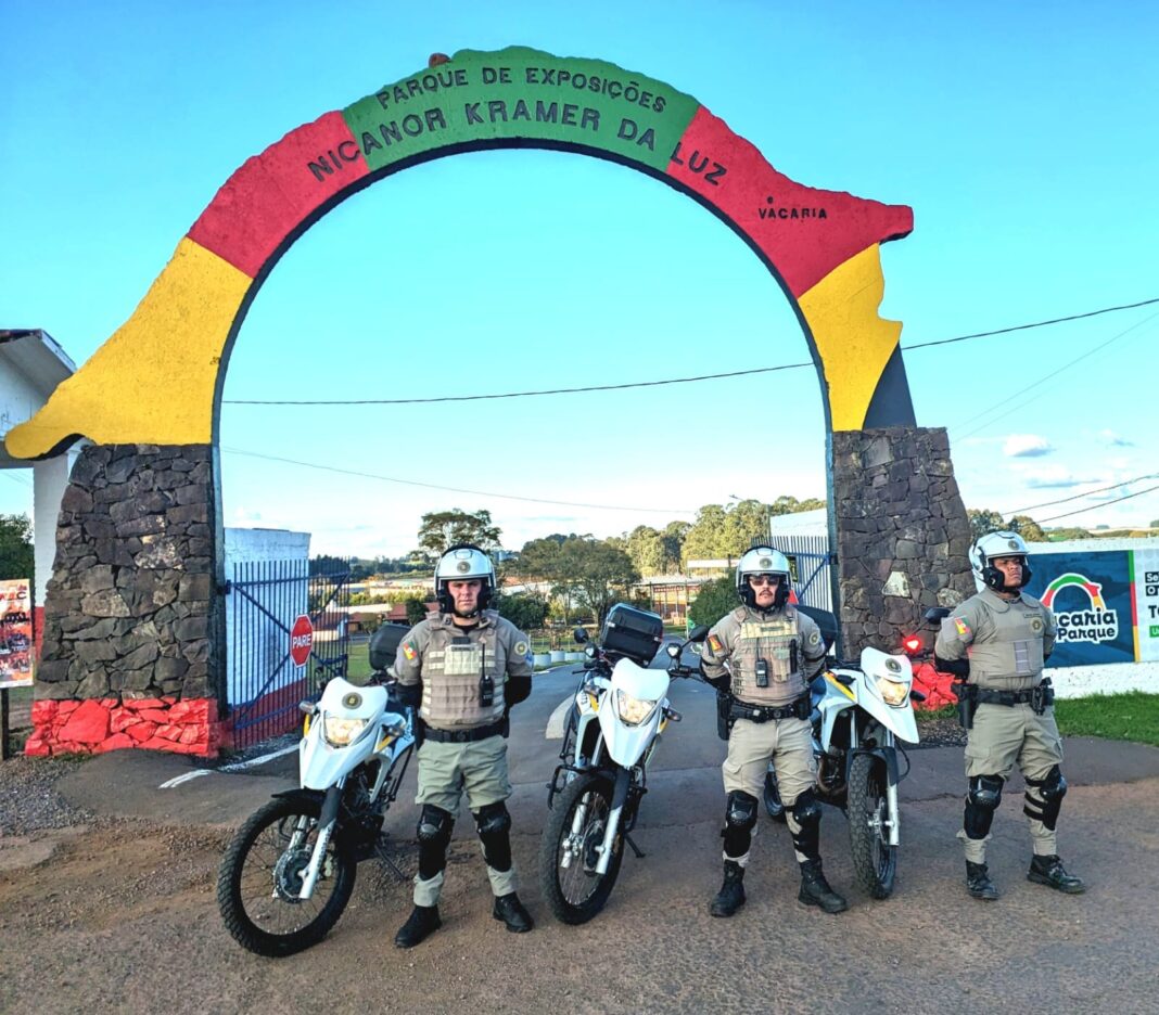 Brigada Militar garante segurança nos festejos da Semana Farroupilha em Vacaria