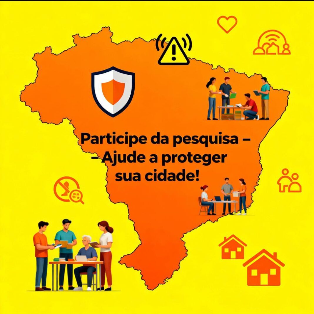 Participe da pesquisa sobre riscos e desastres em sua cidade!