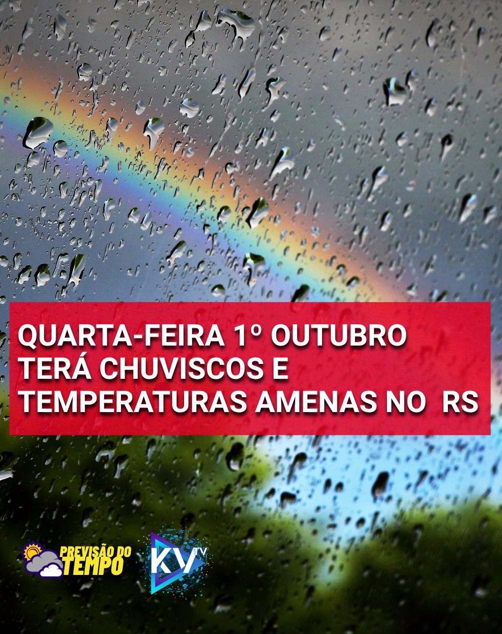 Prepare o Guarda-Chuva: Quarta-feira será de tempo instável com chuviscos e temperaturas amenas no R