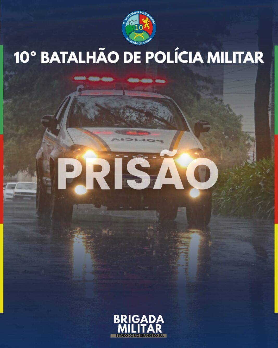 Brigada Militar prende suspeito de arrancar bolsa de idosa em ponto de ônibus de Vacaria