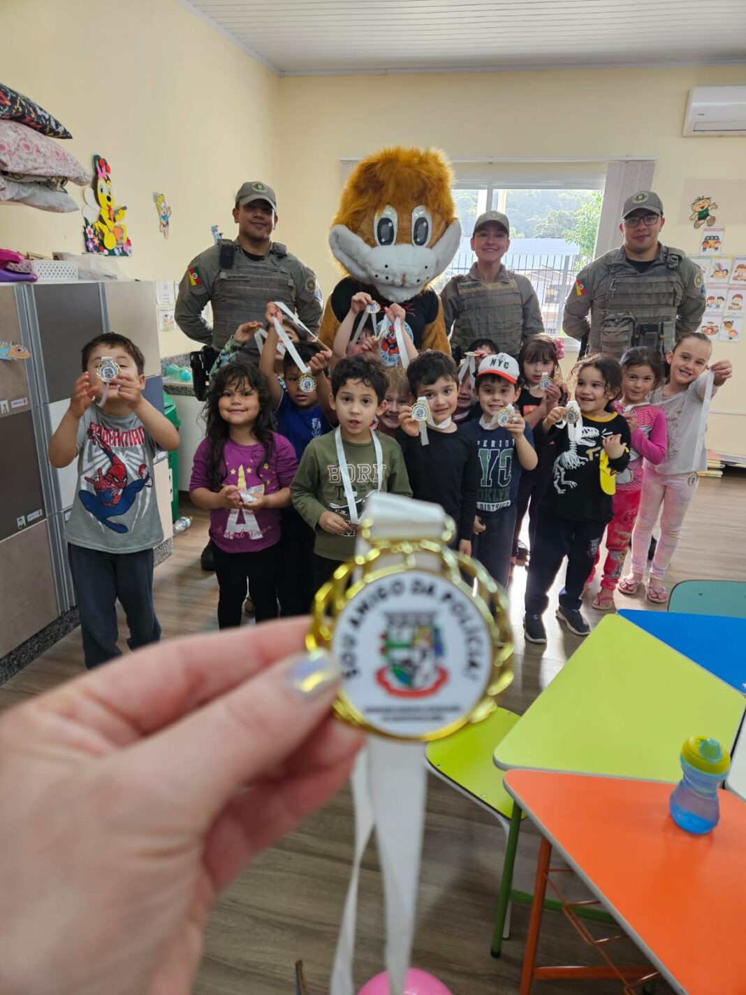 Cidadania e Proximidade: Brigada Militar promove tarde especial para as crianças em Campestre da Serra